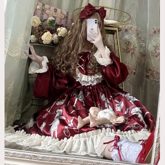 Angel Doll & Thorn Rose Gothic Lolita Style Dress (DJ02)